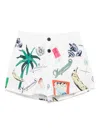 Jacquemus Le Maillot Puntini Swim Shorts In Multi