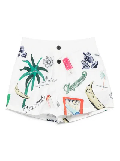 Jacquemus Le Maillot Puntini Swim Shorts In Multi