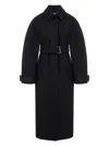 Jacquemus Long-sleeved Coat In Black