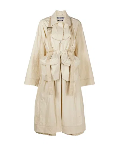 Jacquemus Le Manteau Carozzu Coat In Nude