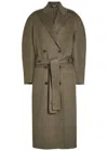 Jacquemus Le Manteau D'homme Double-breasted Wool Coat In Brown