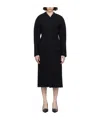 Jacquemus Le Manteau Ovalo Coat In Black