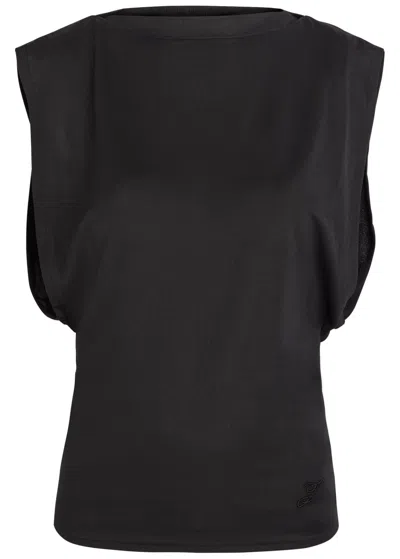 JACQUEMUS JACQUEMUS LE MARCEL MOISSON OPEN-BACK PAPER-BLEND TOP