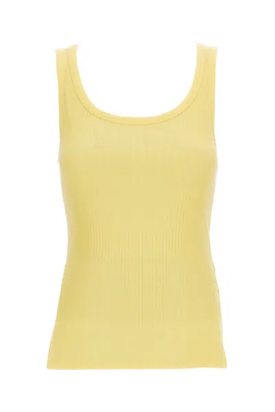 Jacquemus The Rond Carré Tank Top In Yellow