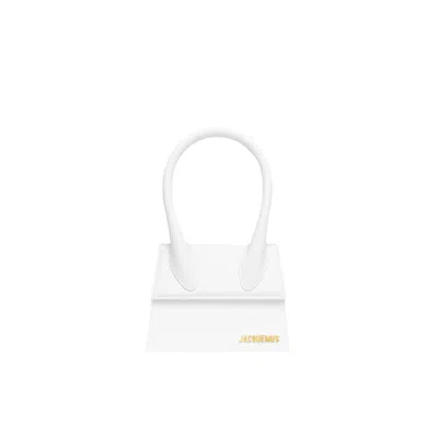 Jacquemus Women Le Grand Chiquito Leather Handbag In White