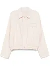 Jacquemus Virgin Wool Melao Cropped Jacket In Neutrals