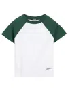 Jacquemus Cropped T-shirt With Contrasting Raglan Sleeves