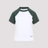 Jacquemus Cropped Baseball T-shirt In Multi Green