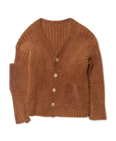 Jacquemus Le Neve Button-up Cardigan In Brown
