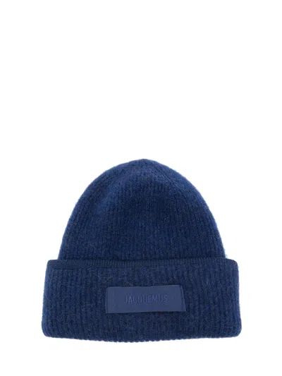 Jacquemus Navy 'le Bonnet Gros Grain' Beanie