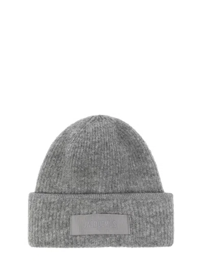 Jacquemus Le Nonnet Gros Grain Hat In Gray