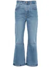 Jacquemus Le De-nîmes High-waist Cropped Jeans In Blue