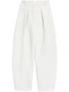 Jacquemus Le Ovalo Trousers In 100 White