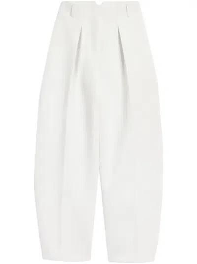 Jacquemus Ovalo Trousers In White