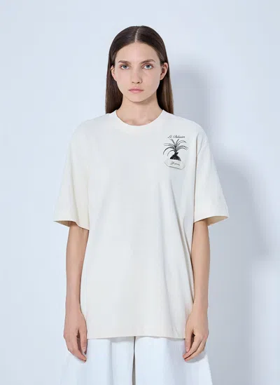 Jacquemus Le Palmier T-shirt In Cream
