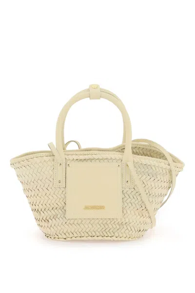 Jacquemus Le Panier Soleil Basket Bag In Cream