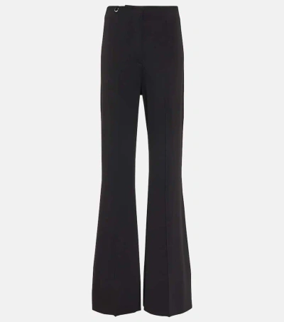 Jacquemus Le Pantalon Apollo Cady Flared Pants In Black