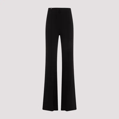 Jacquemus 'celestial' Wide Leg Trousers With Front Pleats In Black
