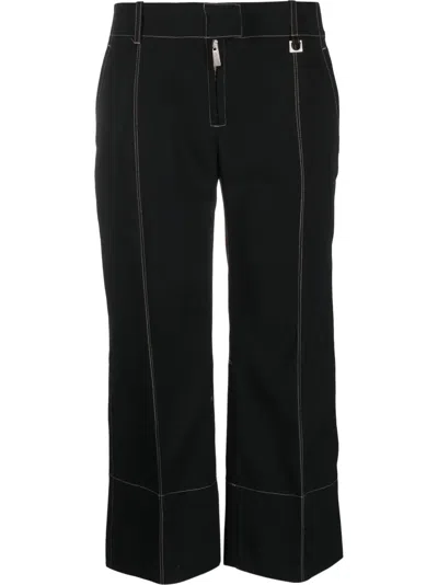 Jacquemus Le Pantalon Areia Cropped Trousers In Black