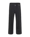 Shop Jacquemus Le Pantalon Areia Cropped Trousers In Black
