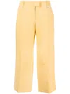 Jacquemus Le Pantalon Areia Linen Trousers In Yellow