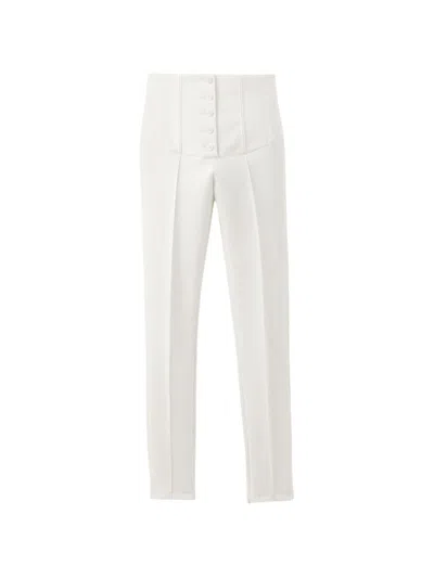 Jacquemus Le Pantalon Arlesien Wool Blend Trousers In White
