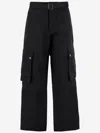 Jacquemus Straight Cargo Pants In Black