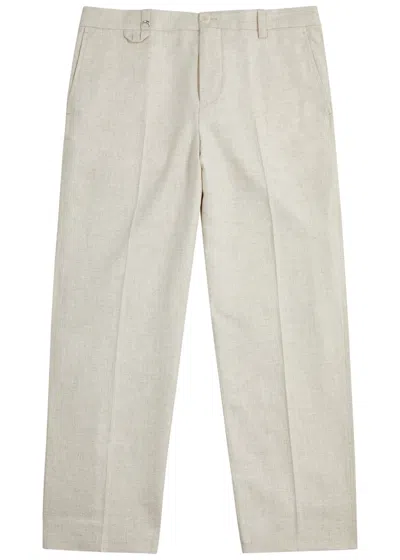 Jacquemus Le Trouseralon Cabri Tapered-leg Woven Trousers In Beige