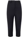 Jacquemus Tailored Black Trousers With Cropped Length In Black
