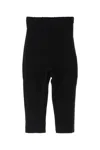 Jacquemus High Waist Cropped Trousers With Seam Detail In Black