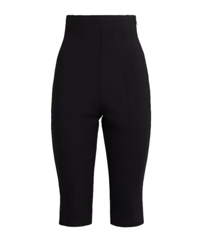 Jacquemus Le Pantalon Capri Cotton Blend Trousers In Black