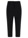 Jacquemus Tailored Black Trousers With Cropped Length In Black