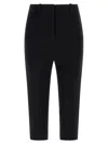 Jacquemus Tailored Black Trousers With Cropped Length In Black
