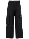 Jacquemus Straight Cargo Pants In Black