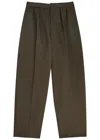 Jacquemus Le Pantalon Citta Woven Straight-leg Trousers In Brown