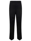 JACQUEMUS JACQUEMUS LE PANTALON CORDAO BLACK PANTS WITH PRESSED PLEATS IN WOOL WOMAN