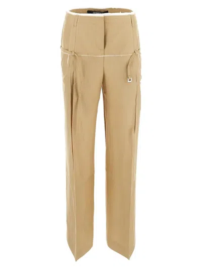 Jacquemus Le Pantalon Criollo Tailored Trousers In Nude