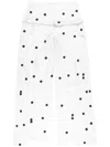 Jacquemus Wide-waist Printed Trousers With Button And Pocket Accents In White