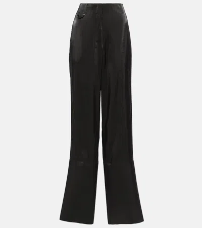 Jacquemus Le Trouseralon Cubo Wide-leg Trousers In Brown