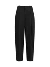 Jacquemus Le Pantalon Paseo Pleated Wide-leg Pants In Black
