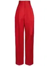 Jacquemus Le Pantalon Curzio Stretch Cotton Pants In Red