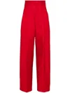 Jacquemus Le Pantalon Curzio Stretch Cotton Pants In Red
