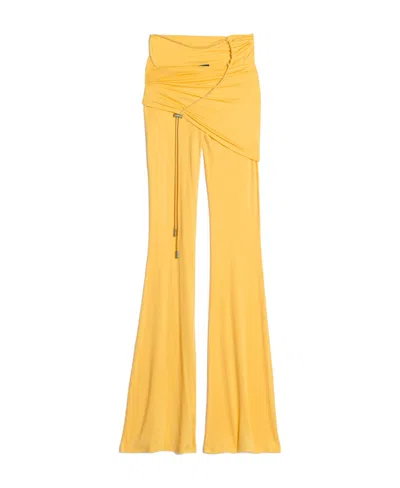 Jacquemus Le Pantalon Espelho Skirt Trousers In Yellow