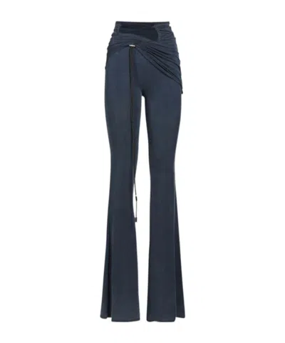 Jacquemus Le Pantalon Espelho Wide-leg Casual Pants In Blue