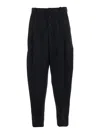 Jacquemus Black Trousers With Button Closure And Pleats On The Front In Wool Man In Multi