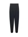 Jacquemus Black Trousers With Button Closure And Pleats On The Front In Wool Man In Black