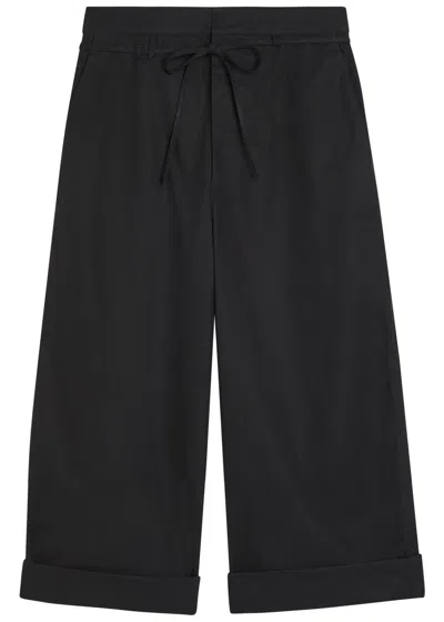 Jacquemus Le Pantalon Marin Cropped Wide-leg Trousers In Black