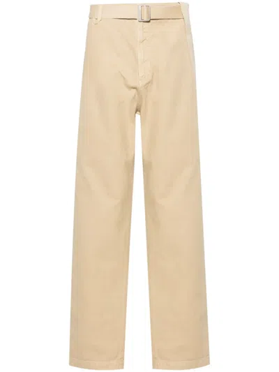 Jacquemus Le Pantalon Marrone Workwear Trousers In Neutrals
