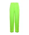 Jacquemus Le Pantalon Mela Wide-leg Trousers In Green