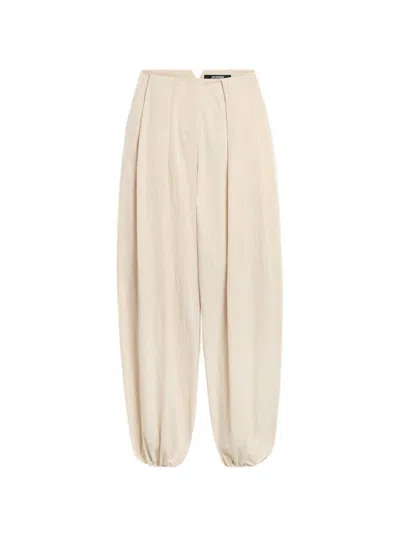Jacquemus Le Pantalone Calisson In Neutral